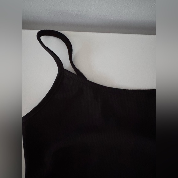 SHEIN SXY WOMENS SOLID COLOR SLIM FIT STRAP BODYSUIT IN BLACK SIZE SMALL NWOT - Picture 8 of 10